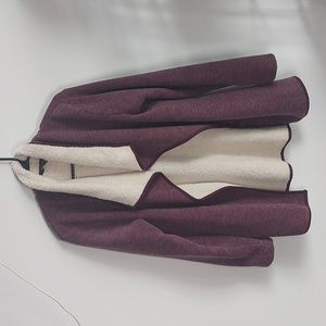 Original Nicole Miller draped cardigan oversize cozy open Large fleece sweater